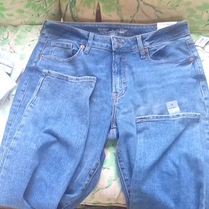 Old Navy Extra Stretch Blue Jeans Size 14 With Tags New